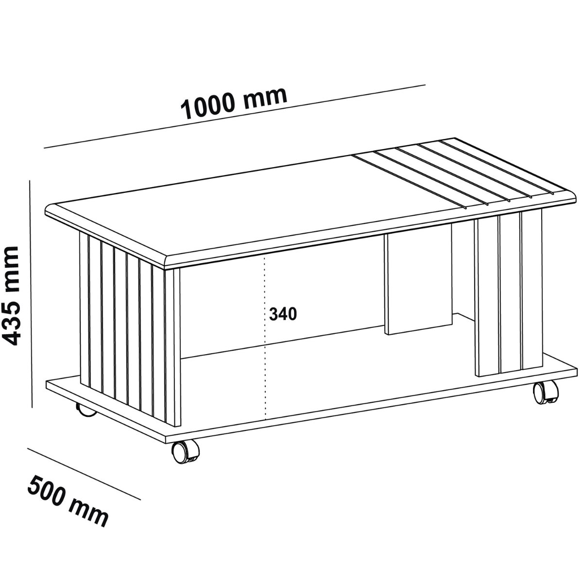 Mesa de Centro Artely Mila Cinamomo/Off White