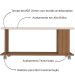 Mesa de Centro Artely Mila Cinamomo/Off White