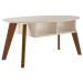 Mesa de Centro Diva 2 Nichos Off White/Cedro