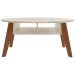 Mesa de Centro Diva 2 Nichos Off White/Cedro