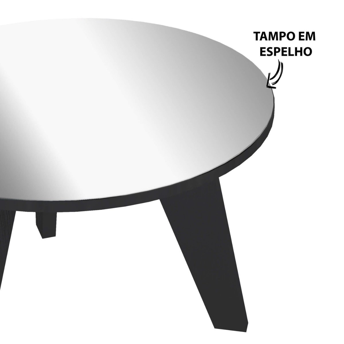 Mesa de Centro Espanha Preto