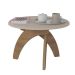 Mesa de Centro Jade Branca e Marrom