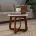Mesa de Centro Jasmin 100% MDF Cedro / Off White