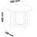 Mesa de Centro Jasmin 100% MDF Cinamomo