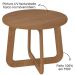 Mesa de Centro Jasmin 100% MDF Cinamomo