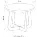 Mesa de Centro Jasmin 100% MDF Grafite