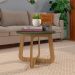 Mesa de Centro Jasmin 100% MDF Menta / Carvalho
