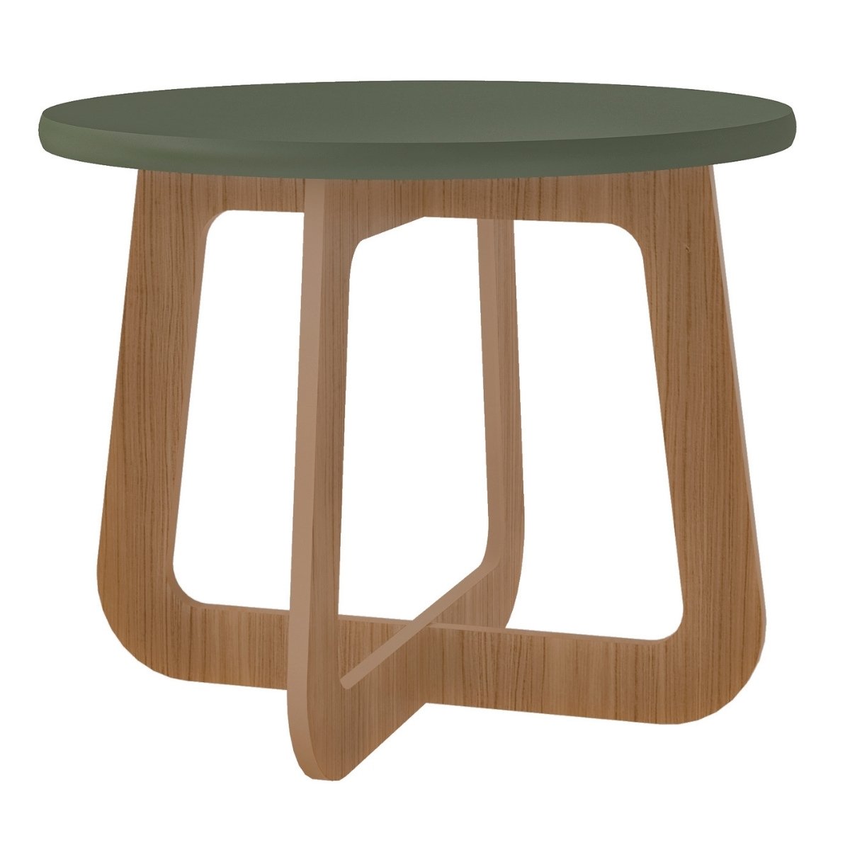 Mesa de Centro Jasmin 100% MDF Menta / Carvalho