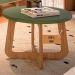 Mesa de Centro Jasmin 100% MDF Menta / Carvalho