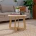 Mesa de Centro Jasmin 100% MDF Off White / Carvalho