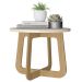 Mesa de Centro Jasmin 100% MDF Off White / Carvalho