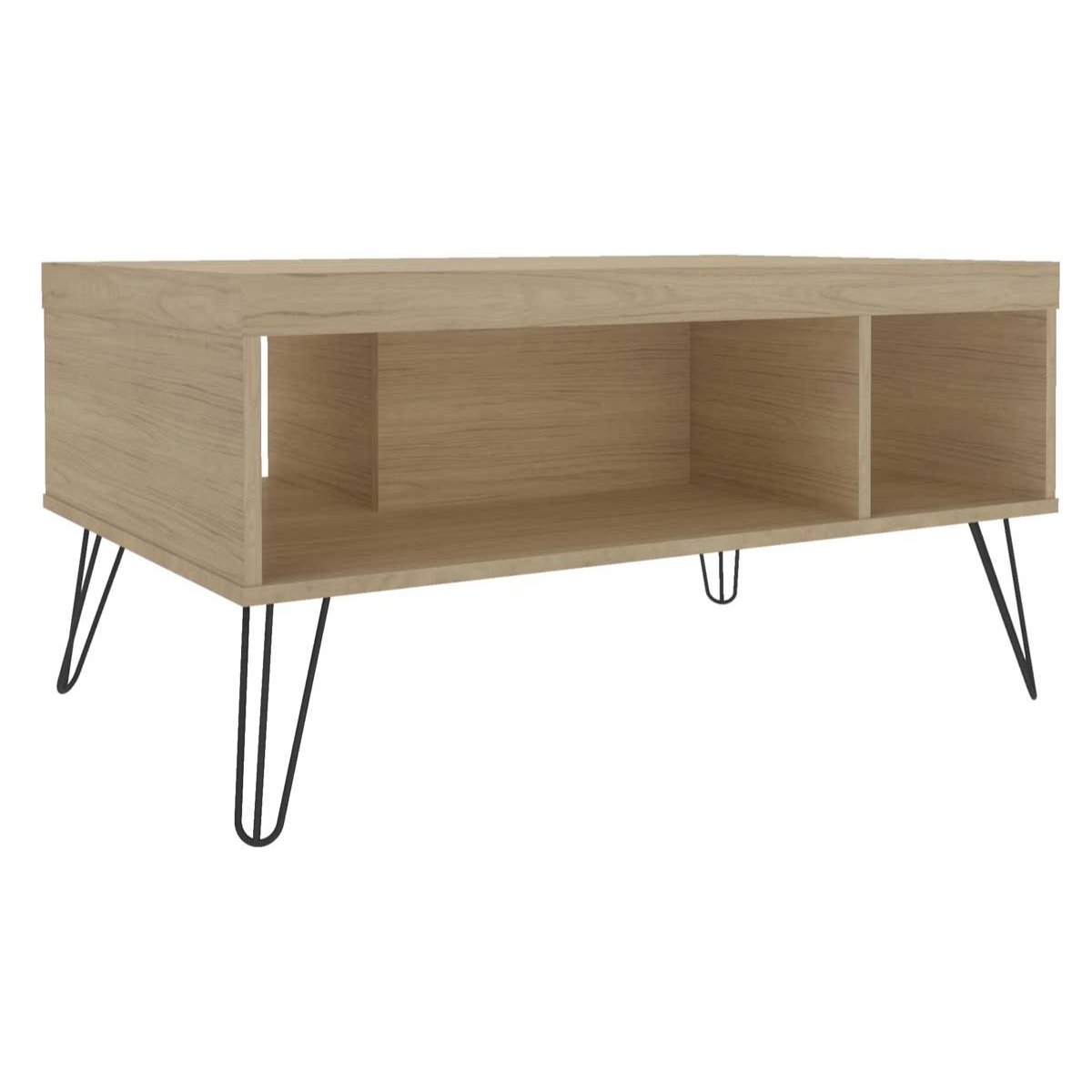 Mesa de Centro Liberty com 2 Nichos Carvalho