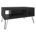 Mesa de Centro Liberty com 2 Nichos Preto