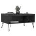 Mesa de Centro Liberty com 2 Nichos Preto