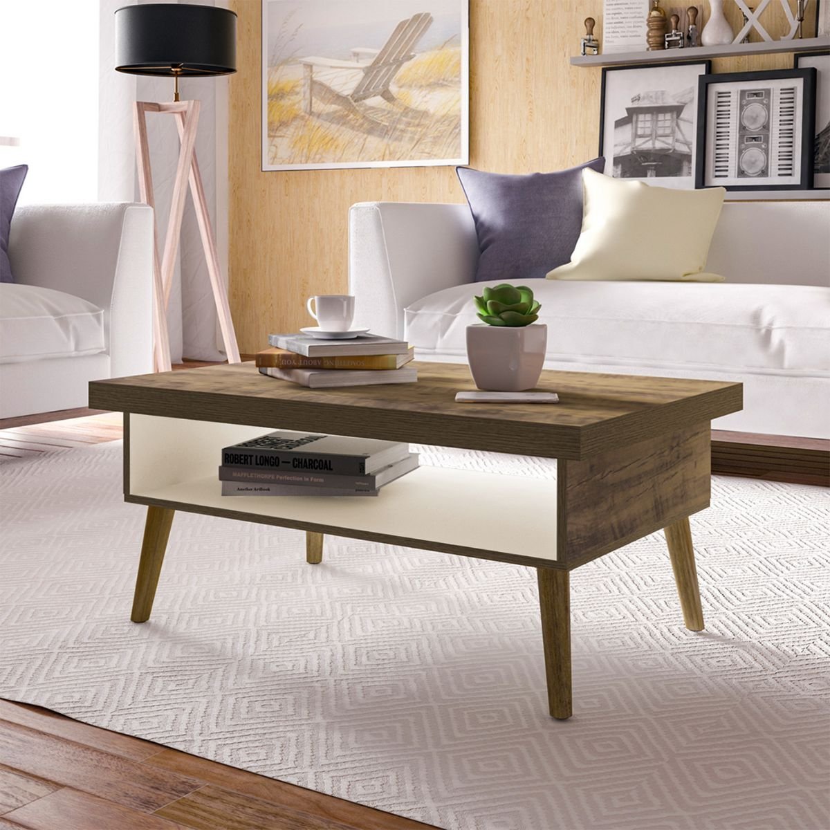 Mesa de Centro Lucca Pinho / Off White
