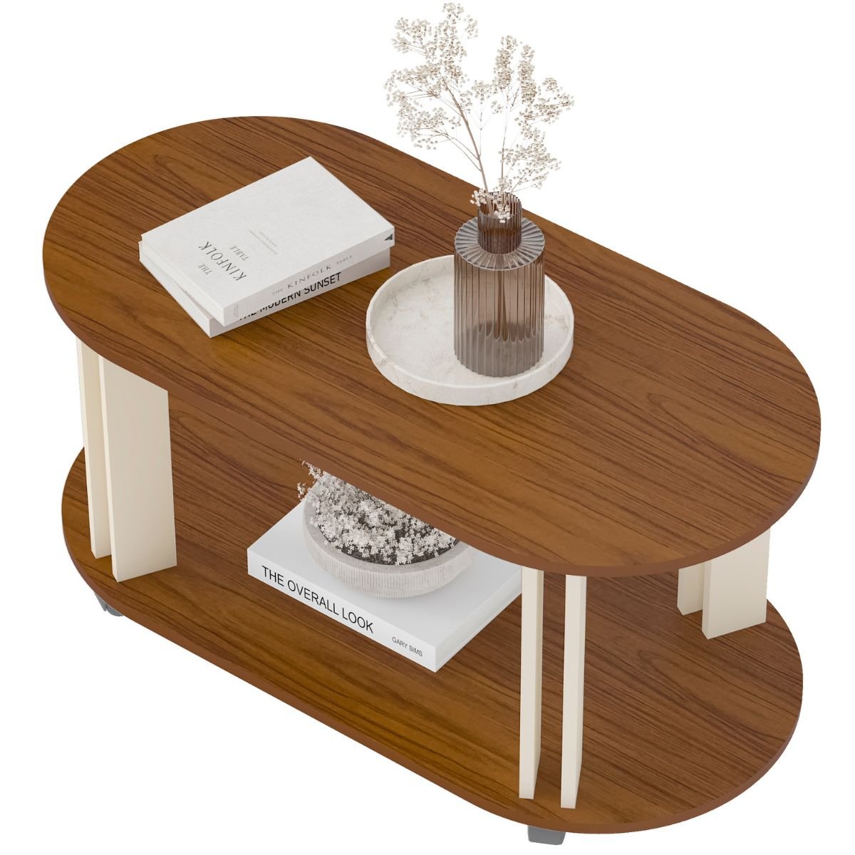 Mesa de Centro Mundi Cedro / Off White