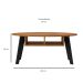 Mesa de Centro Oval Diva Pinho e Preta