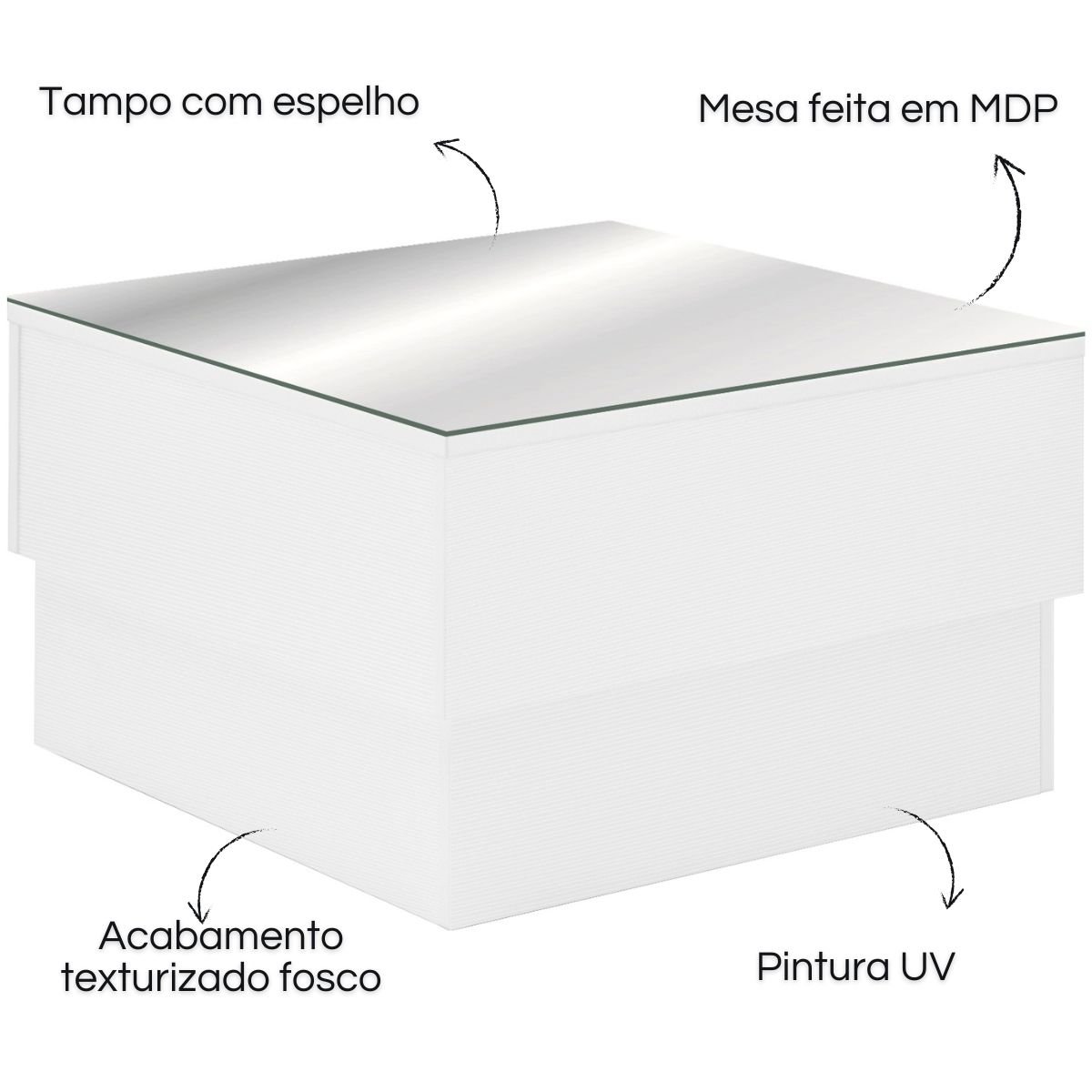 Mesa de Centro Parati Branco