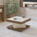 Mesa de Centro Quadrada Saara Pinho e Off White