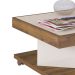 Mesa de Centro Quadrada Saara Pinho e Off White