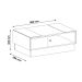 Mesa de Centro Retangular Detroit Off White