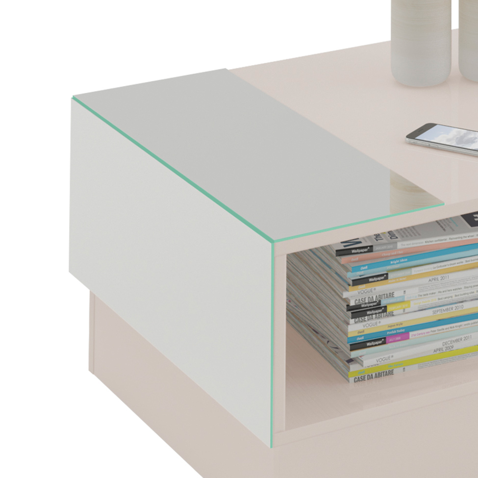 Mesa de Centro Retangular Detroit Off White