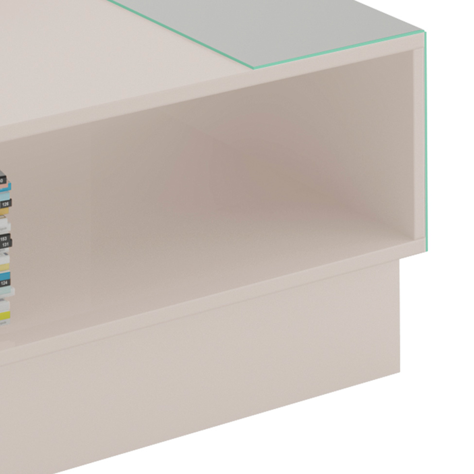 Mesa de Centro Retangular Detroit Off White