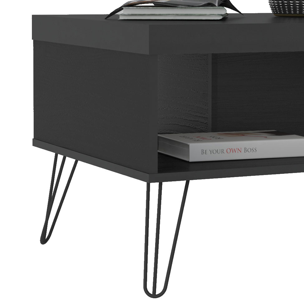 Mesa de Centro Retangular Liberty Preta