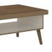 Mesa de Centro Retangular Lucca Pinho e Off White
