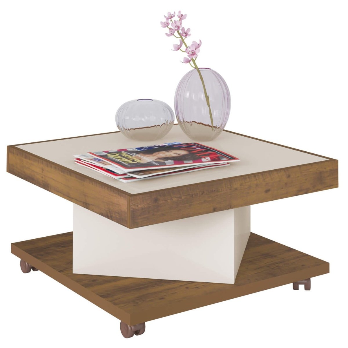 Mesa de Centro Saara - Pinho / Off White