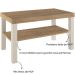Mesa de Centro Up Carvalho - Off White