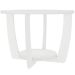 Mesa de Centro com Tampo em Vidro - Curve Branco