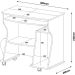 Mesa para Computador 160 com 3 Nichos e Porta Revistas Branco