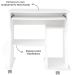 Mesa para Computador 160 com 3 Nichos e Porta Revistas Branco