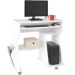 Mesa para Computador 160 com 3 Nichos e Porta Revistas Branco