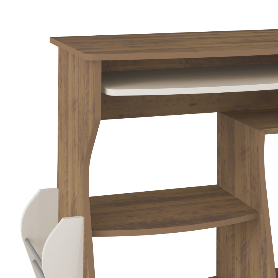 Mesa para Computador Cem Pinho e Off White
