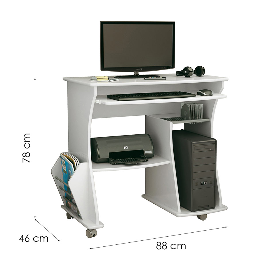 Mesa para computador 160 Branco