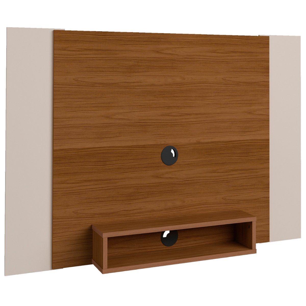 Painel Cine para TV 47 com Nicho Cedro / Off White