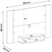 Painel Cine para TV 47 com Nicho Cedro / Off White