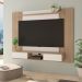 Painel Nevada Tv 75 com Prateleira e 2 Portas Carvalho - Off White