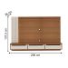 Painel Ripado para TVs de 75' Mallet Cinamomo Off White