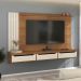 Painel Ripado para TVs de 75' Mallet Cinamomo Off White