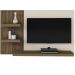 Painel TV 50" Chess Pinho Ripado/Off White