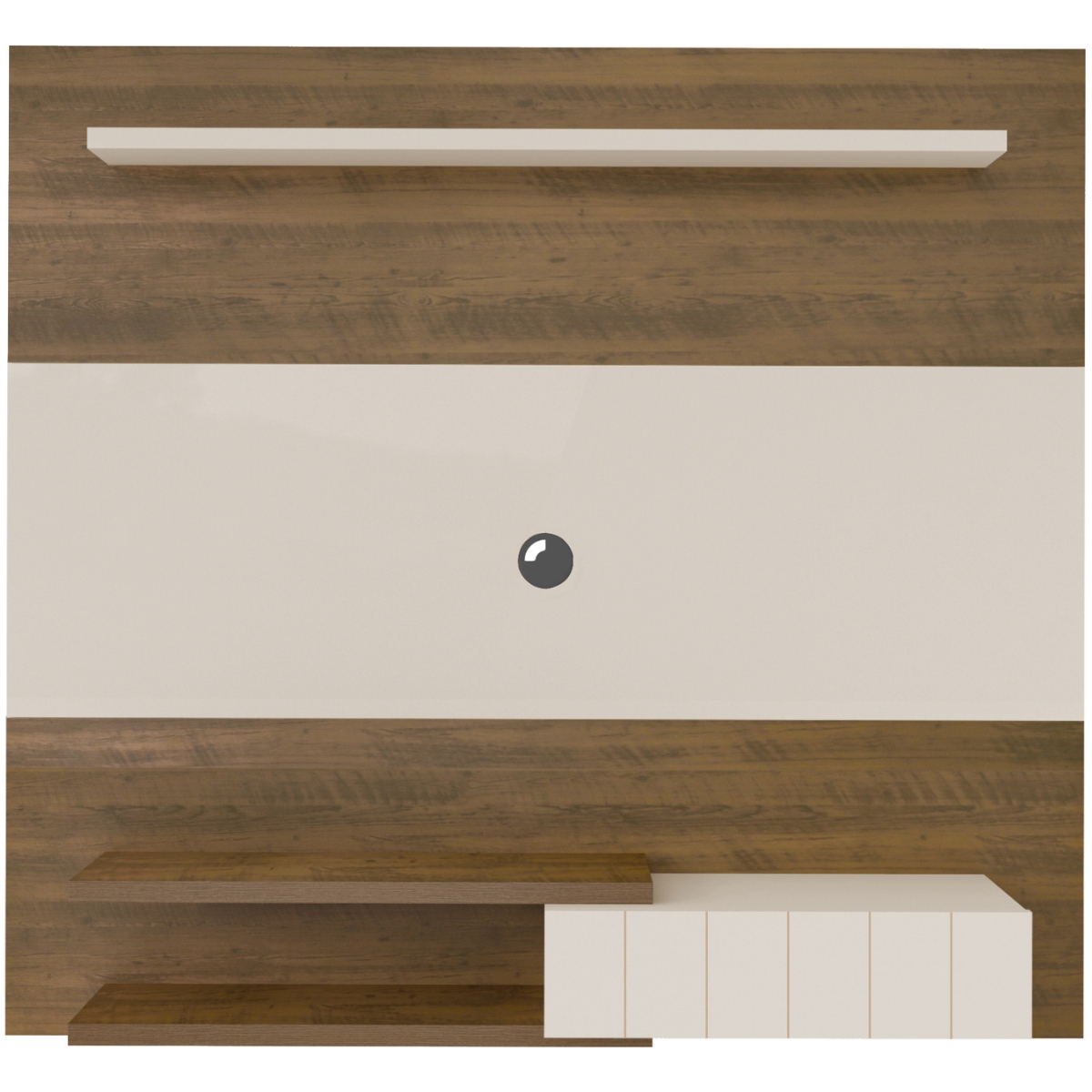 Painel TV 55" Monza Pinho / Off White