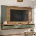 Painel TV 75" Presence Carvalho / Menta
