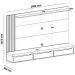 Painel TV 75" Presence Carvalho / Menta