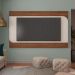 Painel TV 86" Elegance Cedro / Off White