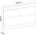 Painel TV 86" Elegance Cedro / Off White