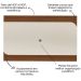 Painel TV 86" Elegance Cedro / Off White