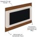 Painel TV 86" Elegance Cedro / Off White